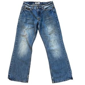 Aeropostale Benton Men’s Orig. Bootcut Jeans Med Wash Lightly Distressed 27/28